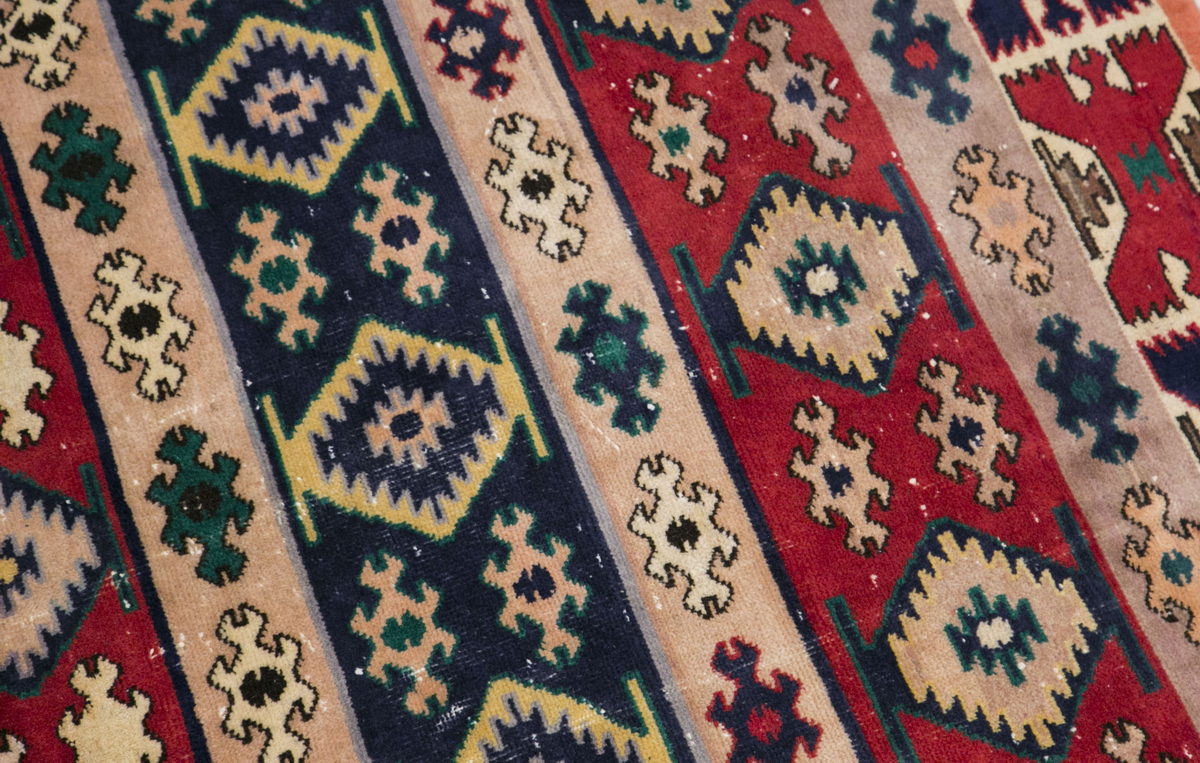 Turkish Rug, Vintage Rug,  4'2  x 7'9 feet / 128 x 236 cm