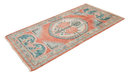 Turkish Rug, Vintage Rug, 2'6 x 4'11 feet / 76 x 150 cm