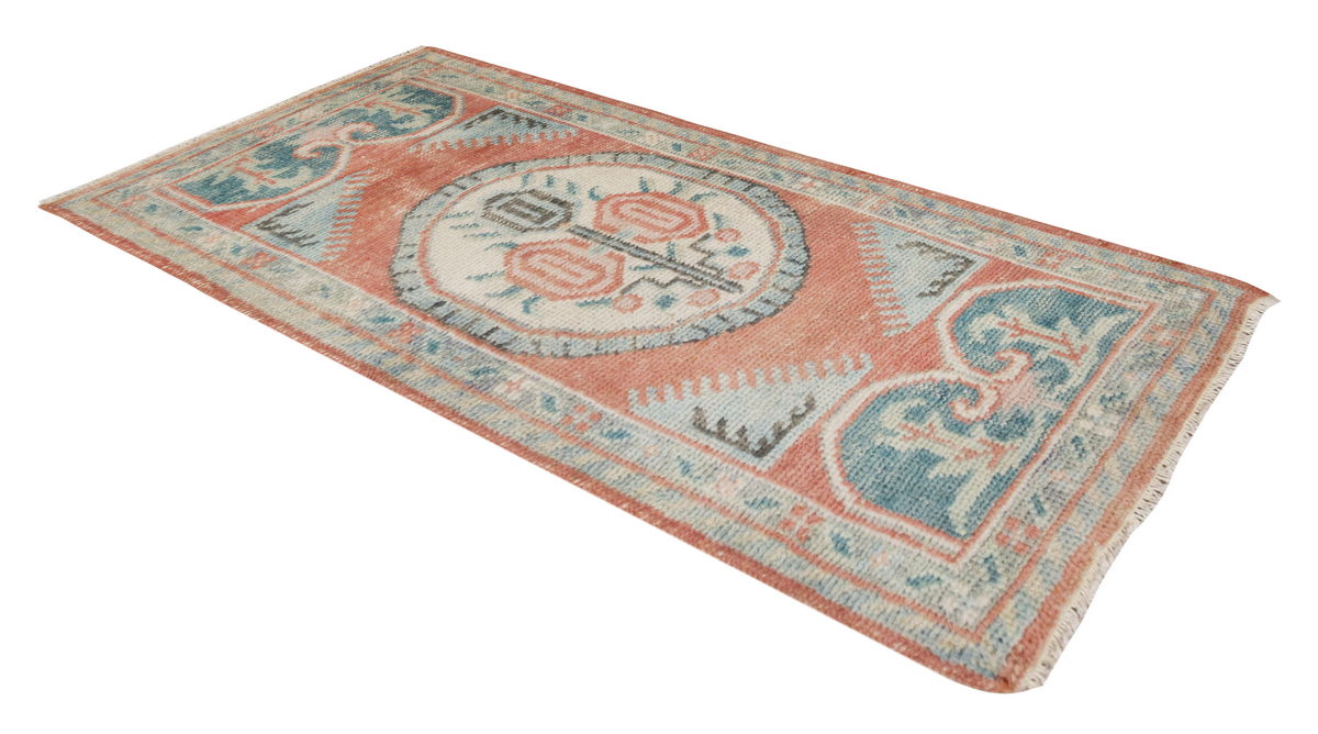 Turkish Rug, Vintage Rug, 2'6 x 4'11 feet / 76 x 150 cm