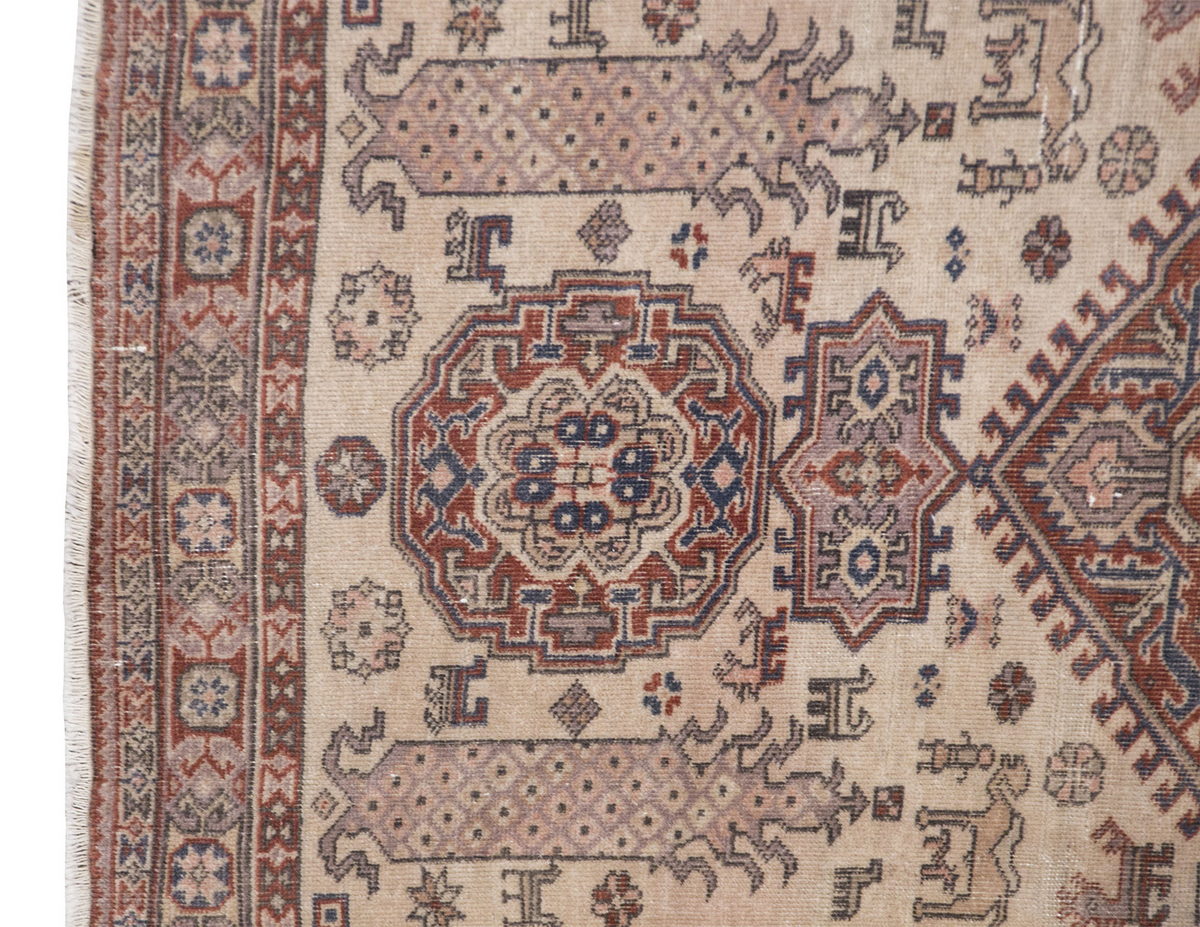 Turkish Rug, Vintage Rug, 3'10 x 5'10 feet / 116 x 178 cm