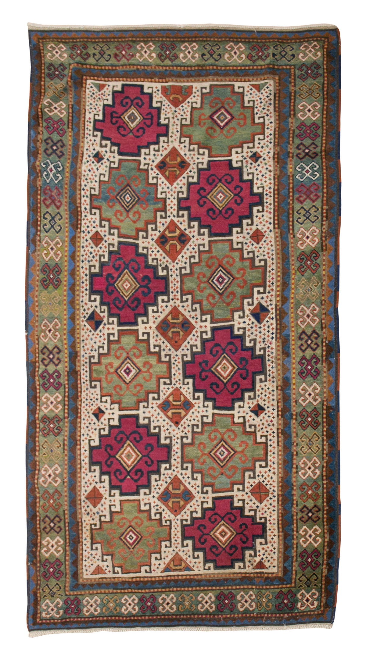 Turkish Rug, Vintage Rug, 4'3 x 7'5 feet / 130 x 227 cm