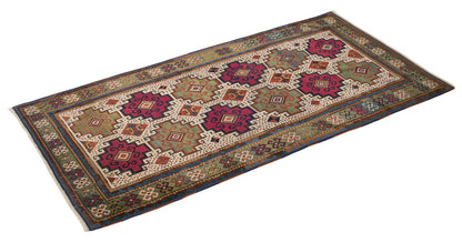 Turkish Rug, Vintage Rug, 4'3 x 7'5 feet / 130 x 227 cm
