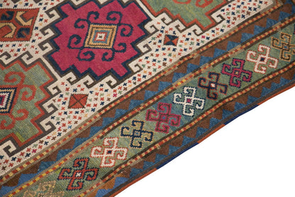 Turkish Rug, Vintage Rug, 4'3 x 7'5 feet / 130 x 227 cm