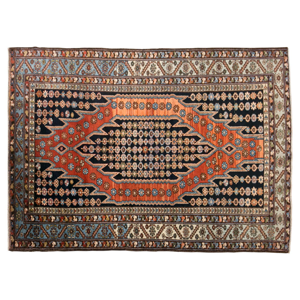 Turkish Rug, Vintage Rug, 4'5 x 6'5 feet / 137 x 195 cm