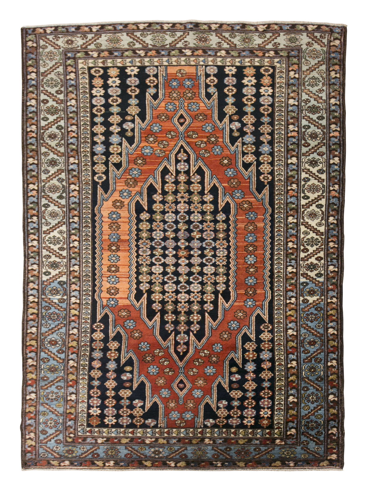Turkish Rug, Vintage Rug, 4'5 x 6'5 feet / 137 x 195 cm
