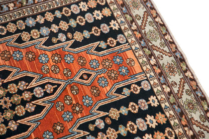 Turkish Rug, Vintage Rug, 4'5 x 6'5 feet / 137 x 195 cm