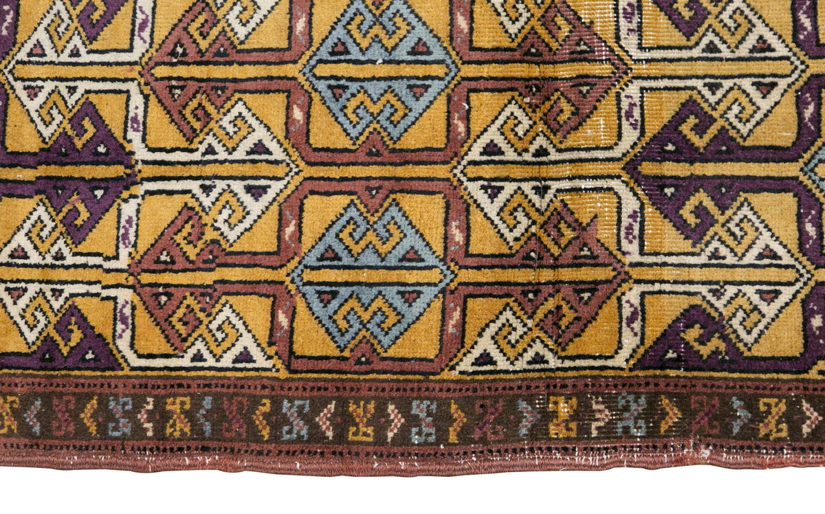 Turkish Rug, Vintage Rug 3'6 x 5'4 / 107 x 162