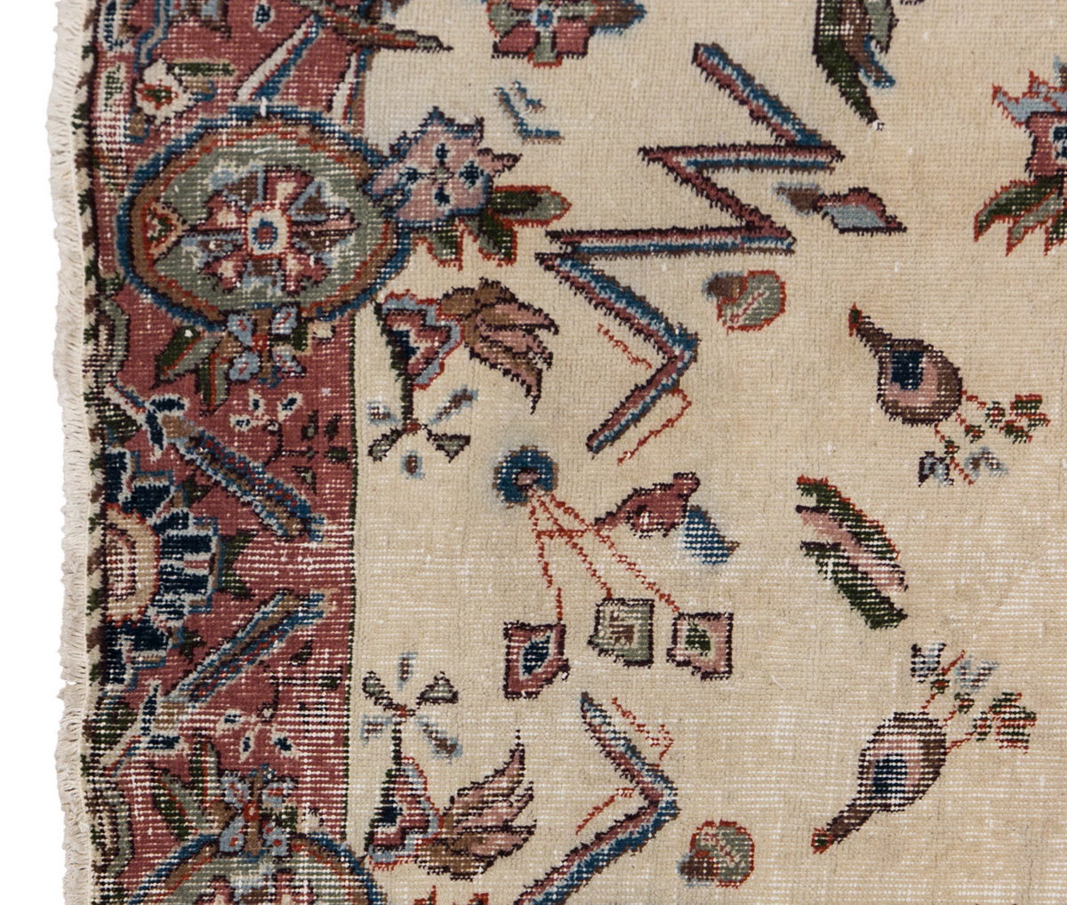 Turkish Rug, Vintage Rug 4'2 x 7'3 feet / 128 x 220 cm