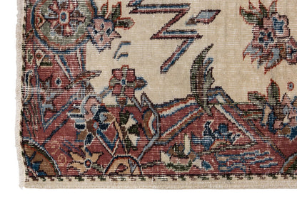 Turkish Rug, Vintage Rug 4'2 x 7'3 feet / 128 x 220 cm