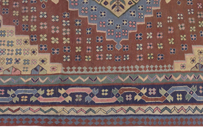 Turkish tribal kilim, 11 x 11 ft, 321 x 345 cm
