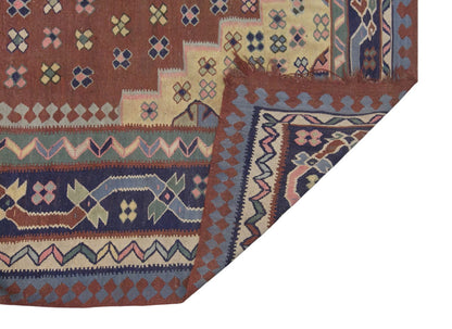 Turkish tribal kilim, 11 x 11 ft, 321 x 345 cm