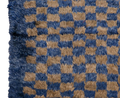 Turkish Tulu Rug – 3'11" x 5'2" (120 x 157 cm), Vintage Karapınar Tulu