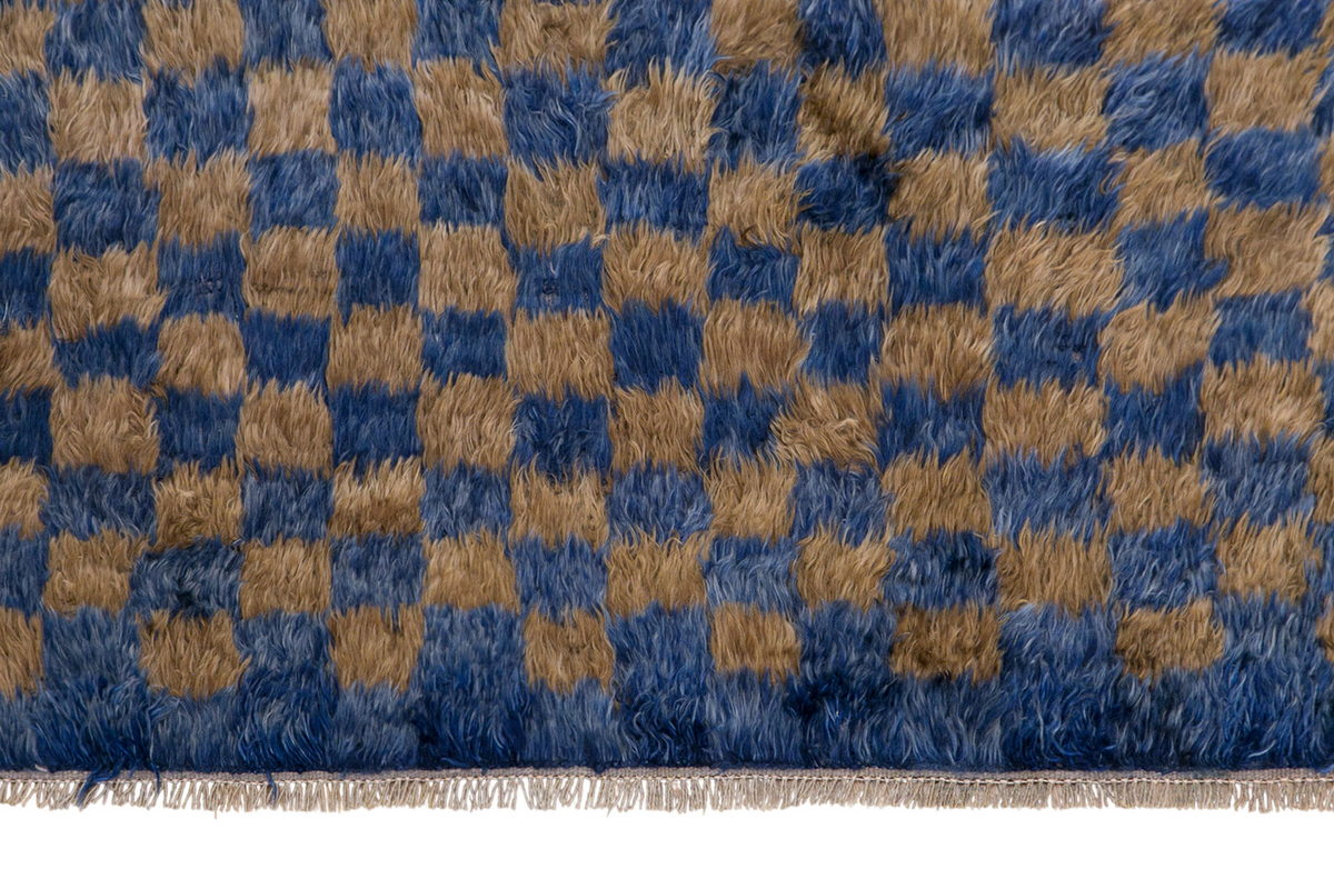Turkish Tulu Rug – 3'11" x 5'2" (120 x 157 cm), Vintage Karapınar Tulu