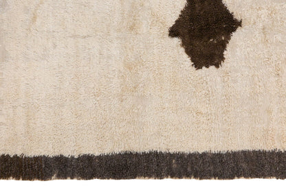 Turkish Tulu Rug – 4'1" x 5'7" (125 x 170 cm), Vintage Karapınar Tulu