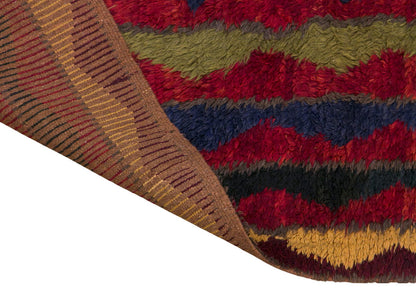 Turkish Tulu Rug – 4'5" x 7'3" (135 x 220 cm), Vintage Karapınar Tulu