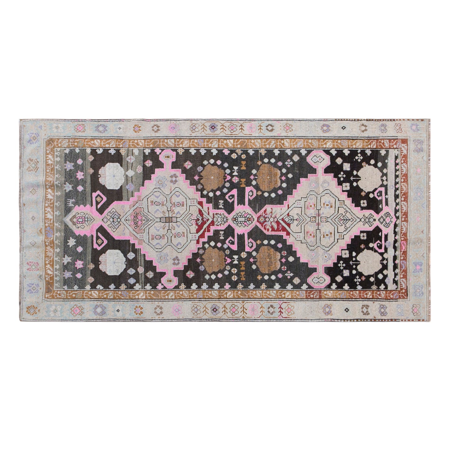 Turkish Vintage Rug 3'3" x 6'7" (100x200 cm)
