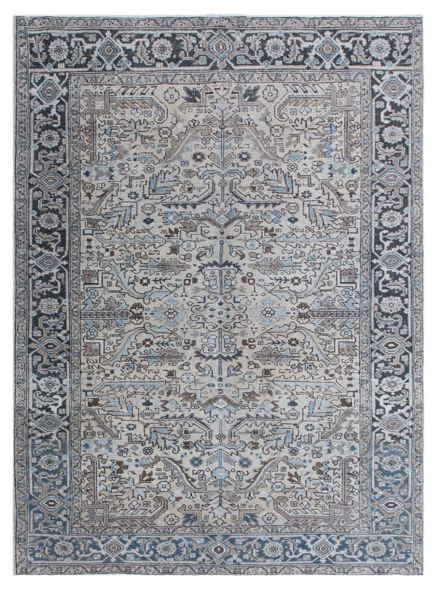 Turkish Vintage Rug 6'9" x 9'2" (205x280 cm)