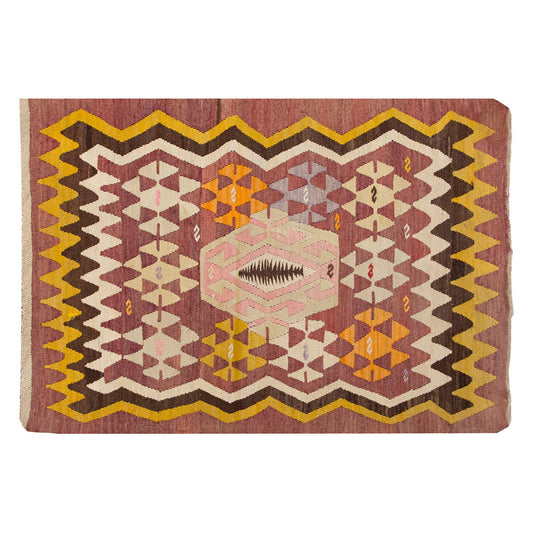 Vintage 1950s Konya Kilim Rug,  81 x 120 cm = 2.8 x 3.1 ft