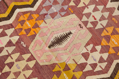 Vintage 1950s Konya Kilim Rug,  81 x 120 cm = 2.8 x 3.1 ft