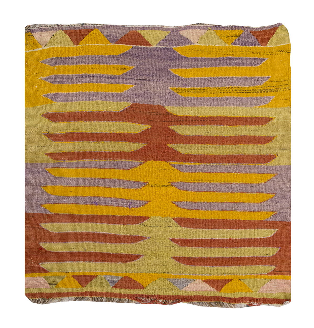 Vintage 1960s Bodrum Milas Rug, 92 x 92 cm = 3 x 3ft