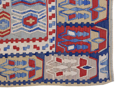 Vintage 60s Konya Silk Kilim Rug, 110 x 160 cm, 3.7 x 5.2 ft