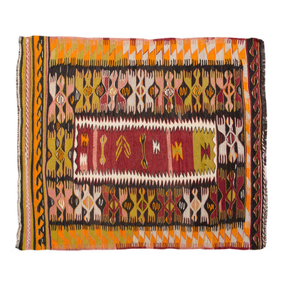 Vintage Akviran Kilim,  103 x 131 cm, 3.4 x 4.3 ft