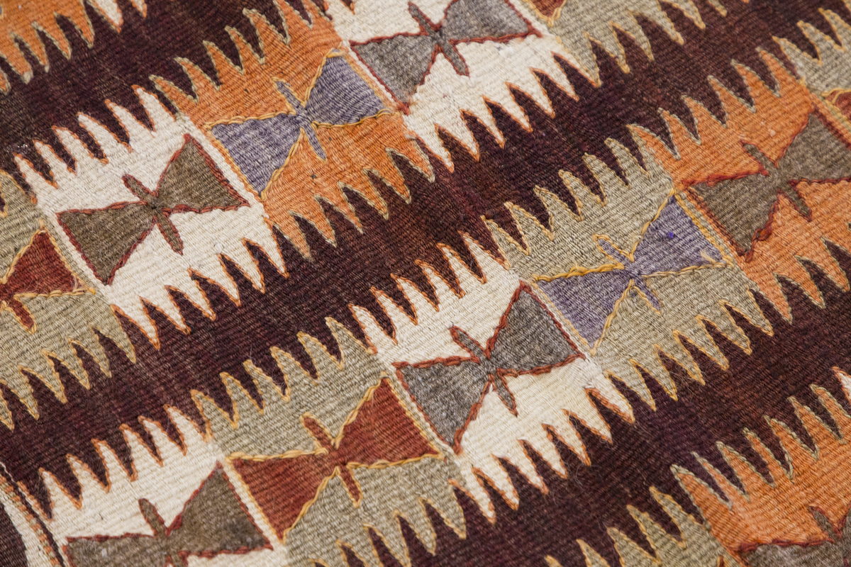 Vintage Anamur Mut Kilim Rug, 72 x 76 cm ≈ 2.4 x 2.6 ft