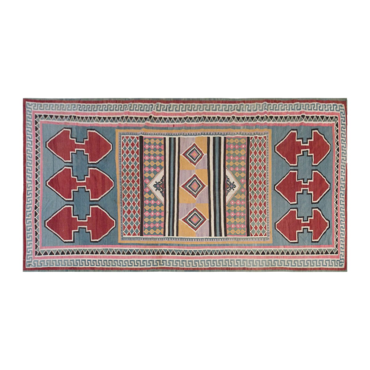 Vintage Anatolian Kilim, 6.5 x 12.4 ft, 200 x 378 cm