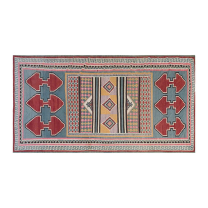 Vintage Anatolian Kilim, 6.5 x 12.4 ft, 200 x 378 cm