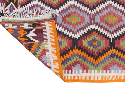 Vintage Antalya Korkuteli Nomadic Barak Tribe Kilim Rug, 3.9 x 5.2 ft, 118 x 160 cm, Handwoven Turkish Wool Kilim