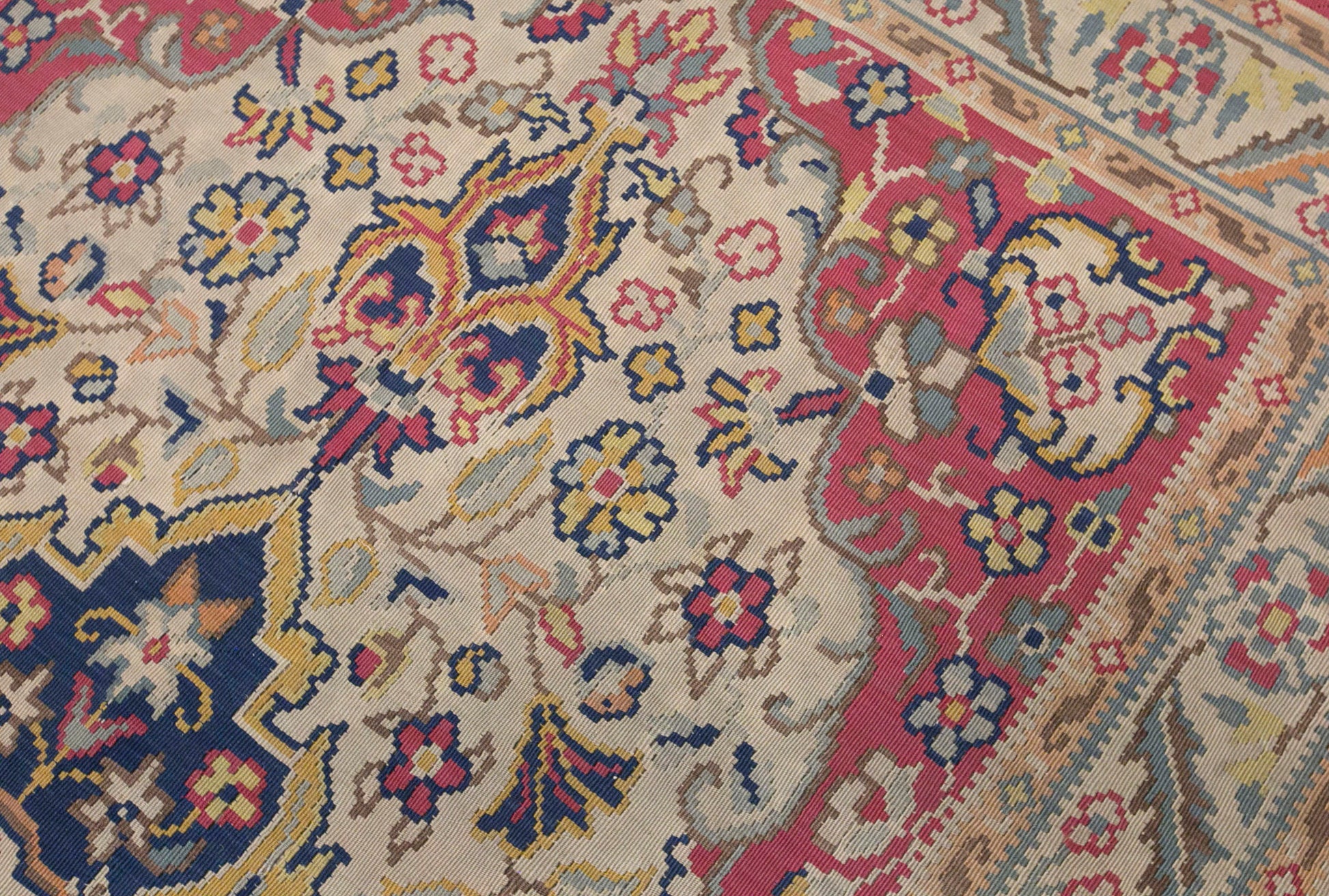 Vintage Antique Bessarabian Kilim, 155 x 260 cm / 5.1 x 8.5 ft