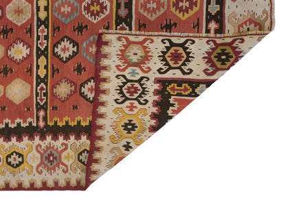 Vintage Antique Bessarabian Kilim, 200 x 265 cm / 6.6 x 8.7 ft