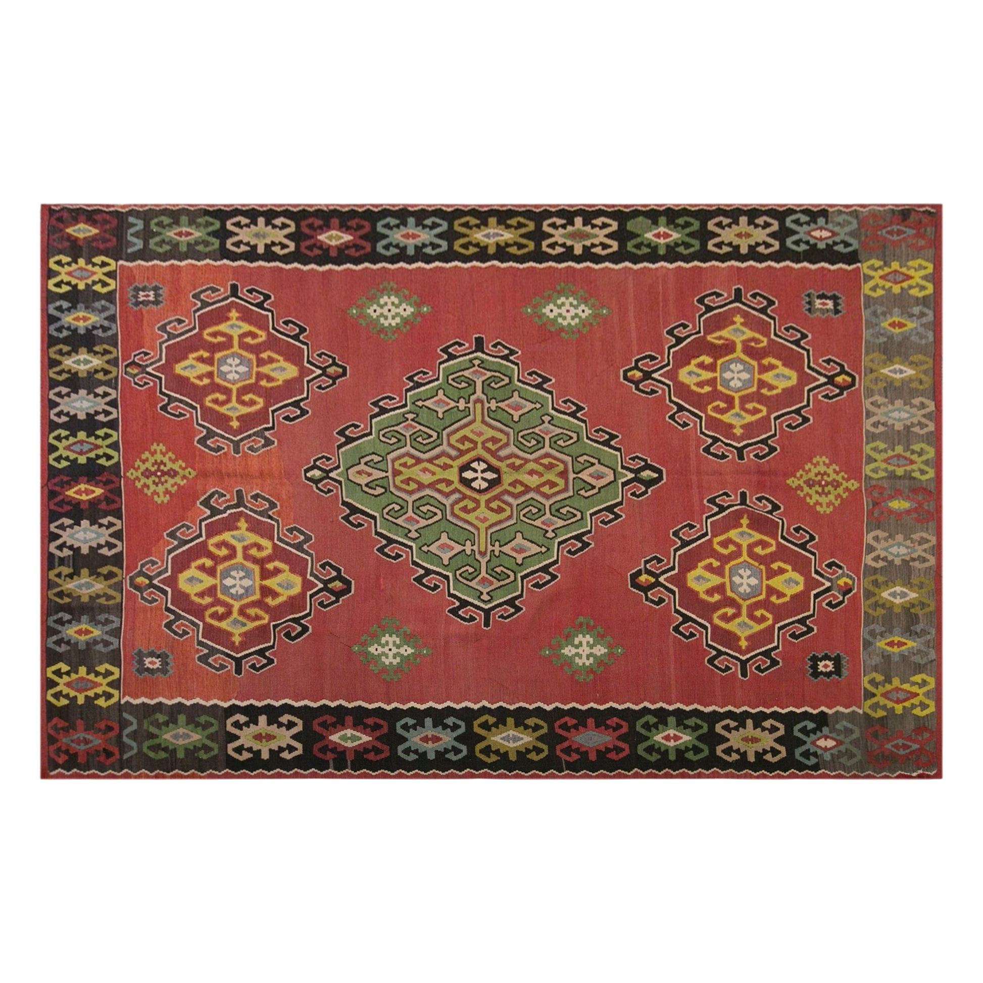 Vintage Antique Bessarabian Kilim, 230 x 325 cm / 7.5 x 11 ft