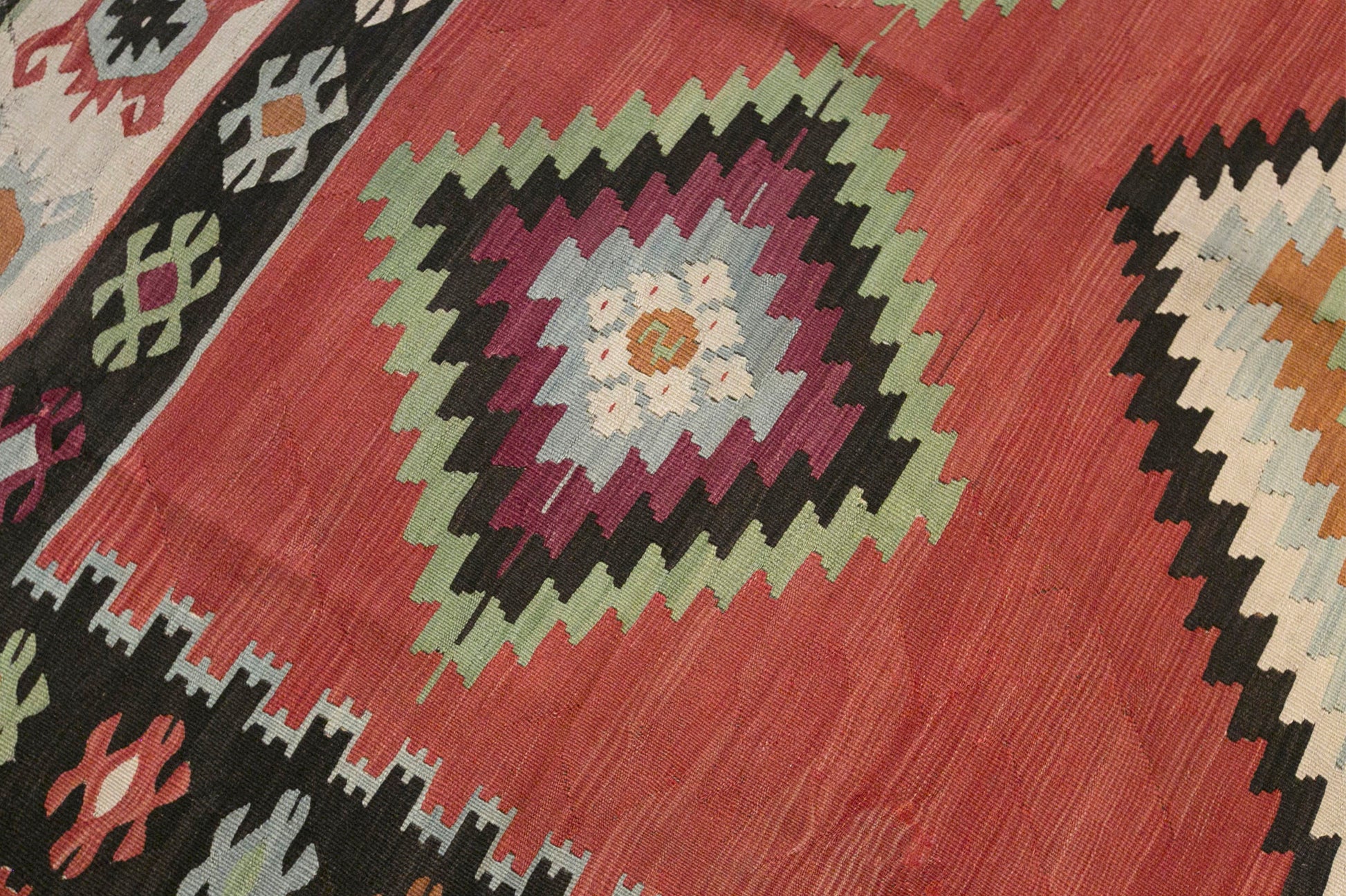 Vintage Antique Bessarabian Kilim, 245 x 295 cm / 8 x 9.7 ft