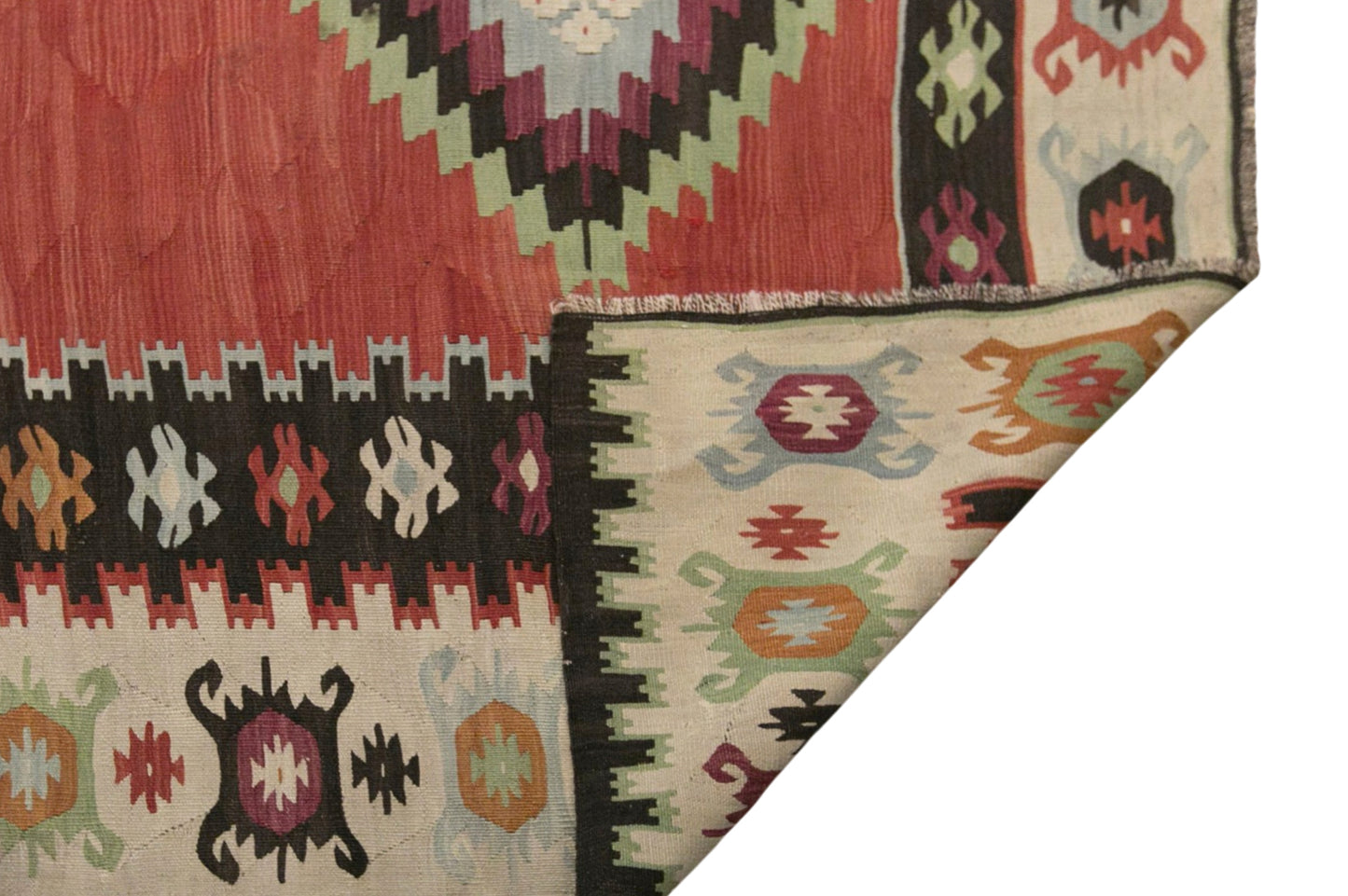 Vintage Antique Bessarabian Kilim, 245 x 295 cm / 8 x 9.7 ft