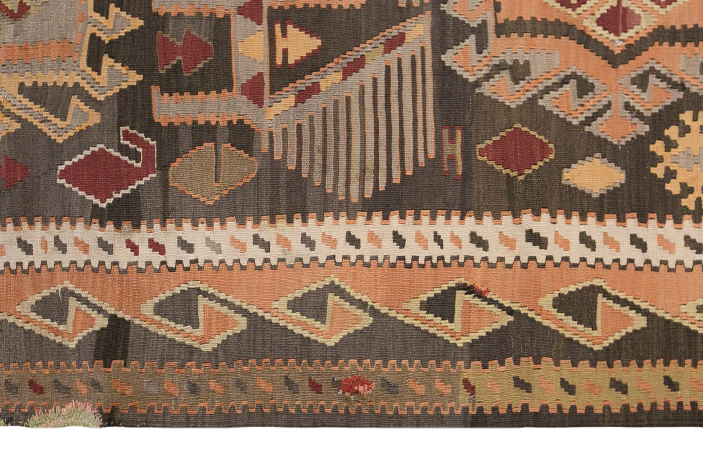 Vintage Antique Caucasian Kilim, 180 x 330 cm / 5.9 x 11 ft