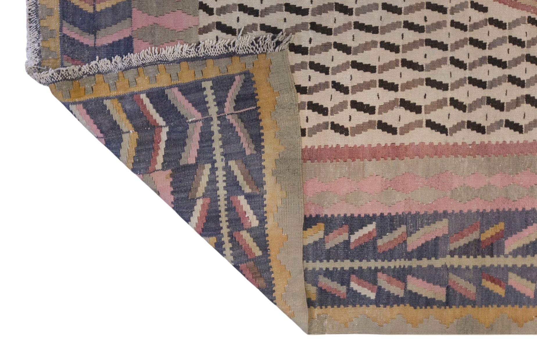 Vintage Antique Caucasian Kilim, 192 x 320 cm / 6.3 x 10 ft