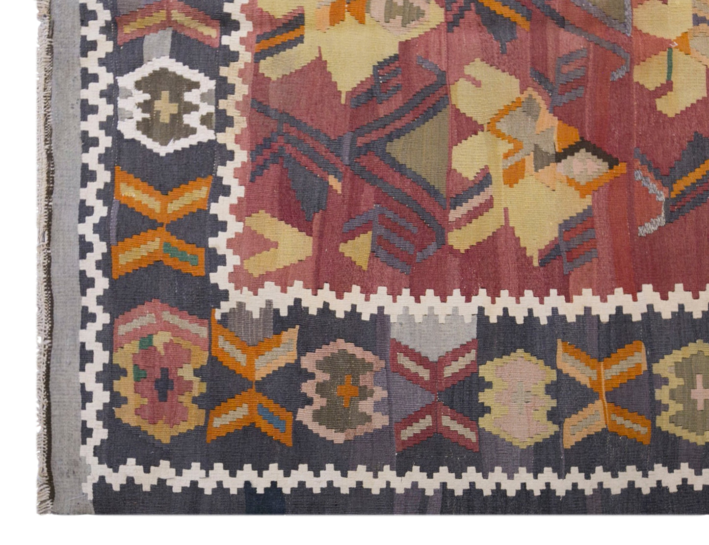 Vintage Antique Karabag Kilim, 127 x 210 cm / 4.2 x 6.9 ft