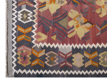 Vintage Antique Karabag Kilim, 127 x 210 cm / 4.2 x 6.9 ft