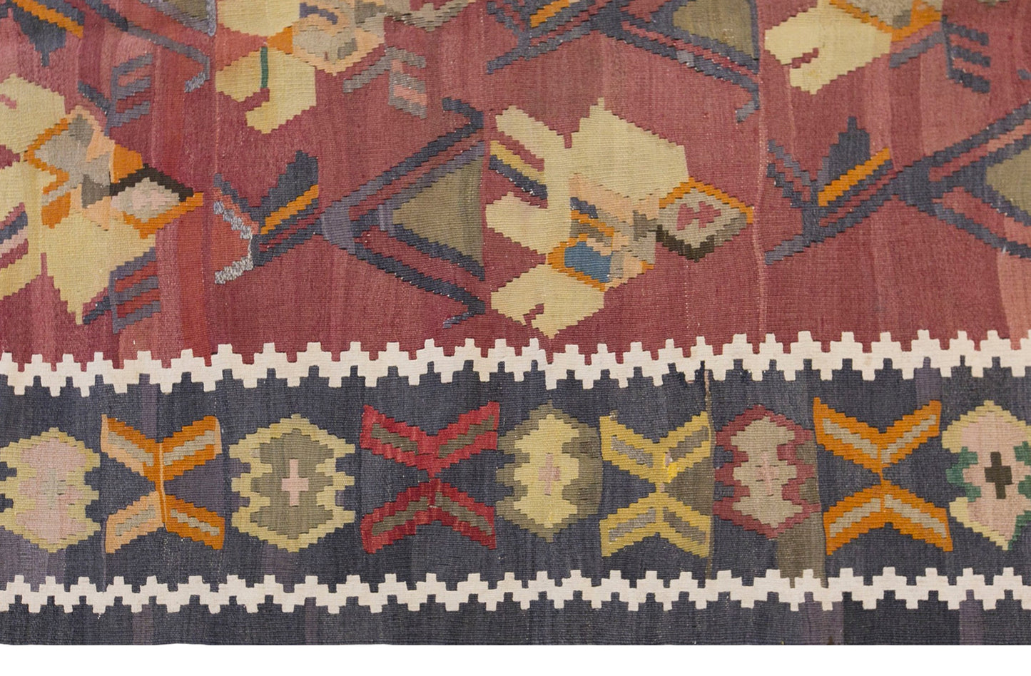 Vintage Antique Karabag Kilim, 127 x 210 cm / 4.2 x 6.9 ft