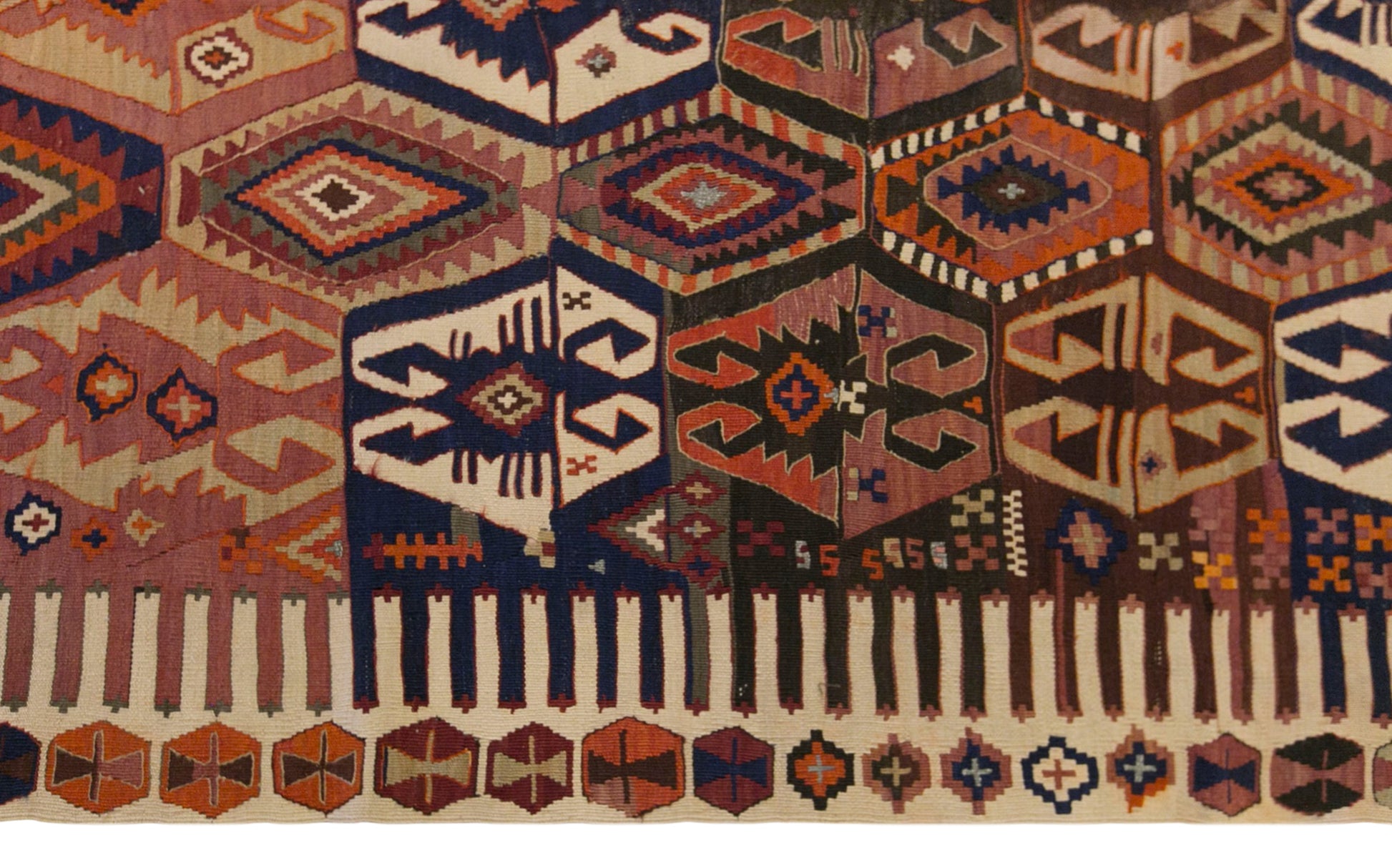 Vintage Antique Kilim, 170 x 430 cm / 5.6 x 14 ft