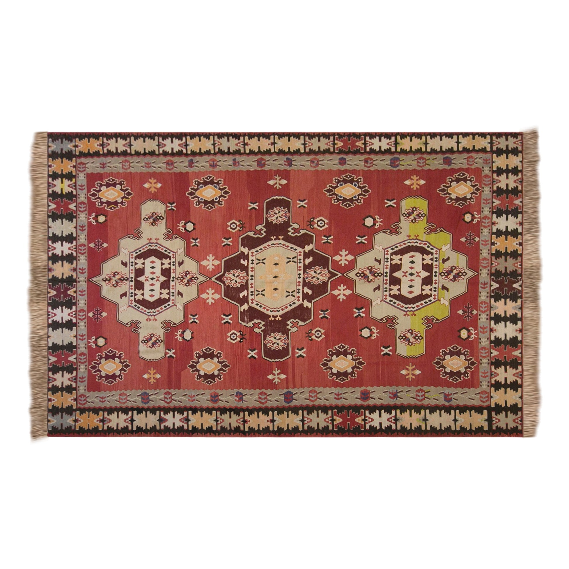 Vintage Antique Bessarabian Kilim, 255 x 345 cm / 8.4 x 11 ft