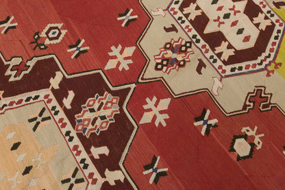 Vintage Antique Bessarabian Kilim, 255 x 345 cm / 8.4 x 11 ft