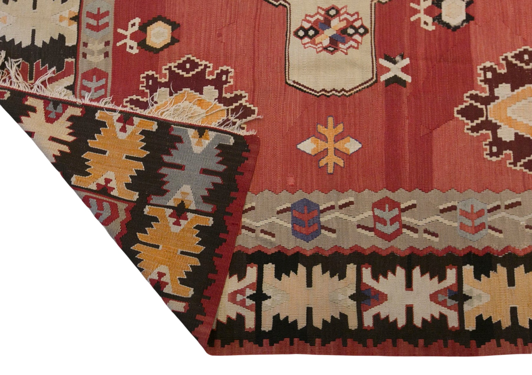 Vintage Antique Bessarabian Kilim, 255 x 345 cm / 8.4 x 11 ft