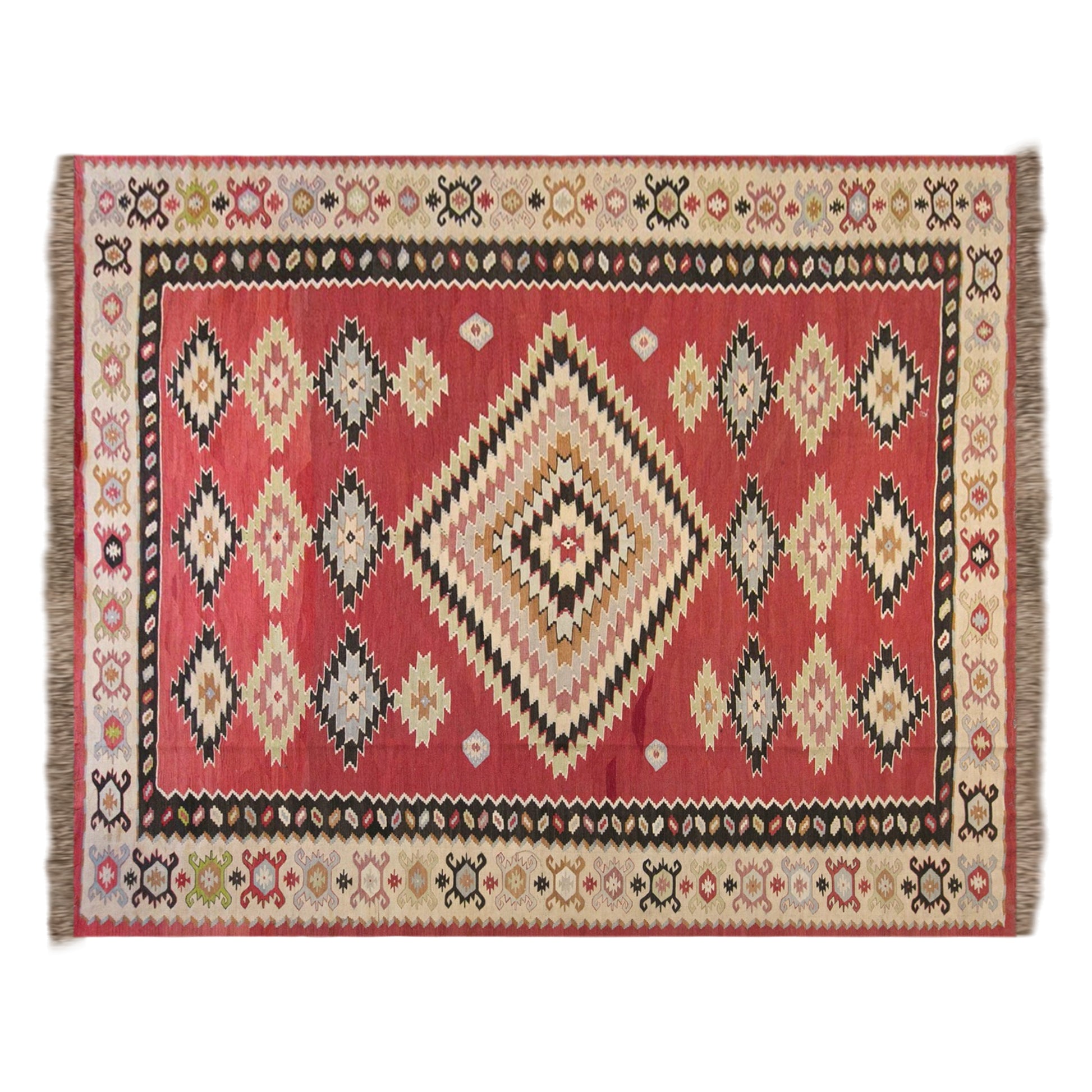 Vintage Antique Kilim, 300 x 350 cm / 9.8 x 11 ft
