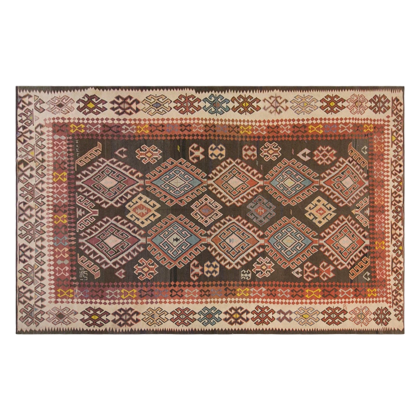 Vintage Antique Kilim Rug, 200 x 325 cm / 6.6 x 11 ft
