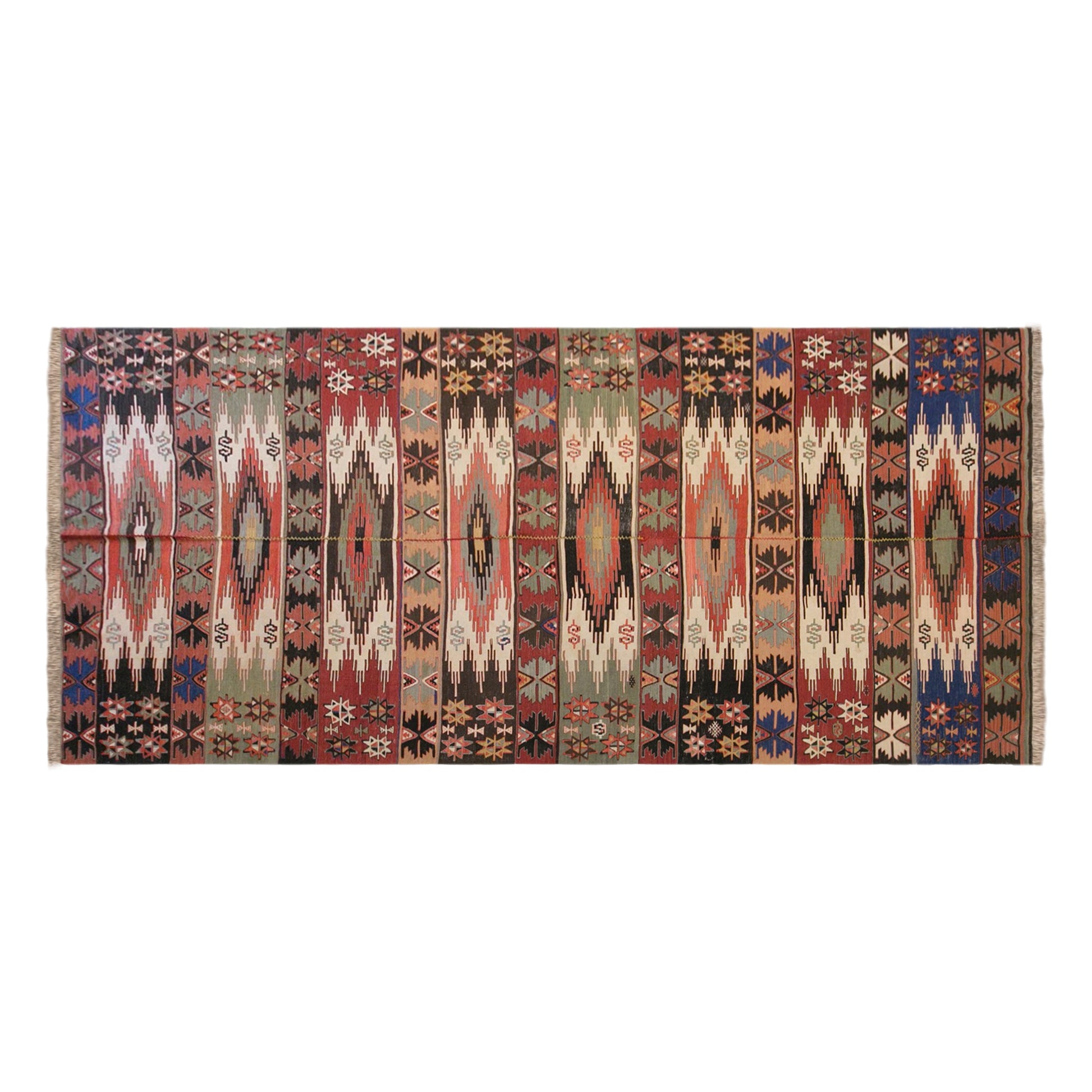 Vintage Antique Konya Kilim, 170 x 415 cm / 5.6 x 14 ft