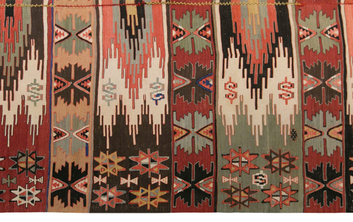 Vintage Antique Konya Kilim, 170 x 415 cm / 5.6 x 14 ft
