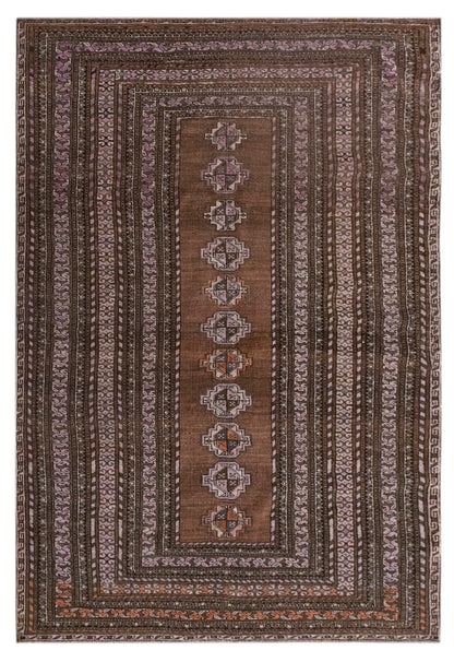 Vintage Area Rug, 127 x 185 cm (4.2 x 6.1 ft)