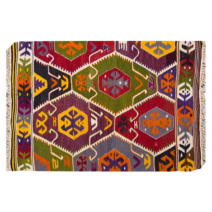 Vintage Barak Kilim Rug, 92 x 140 cm ≈ 3.02 x 4.7 ft